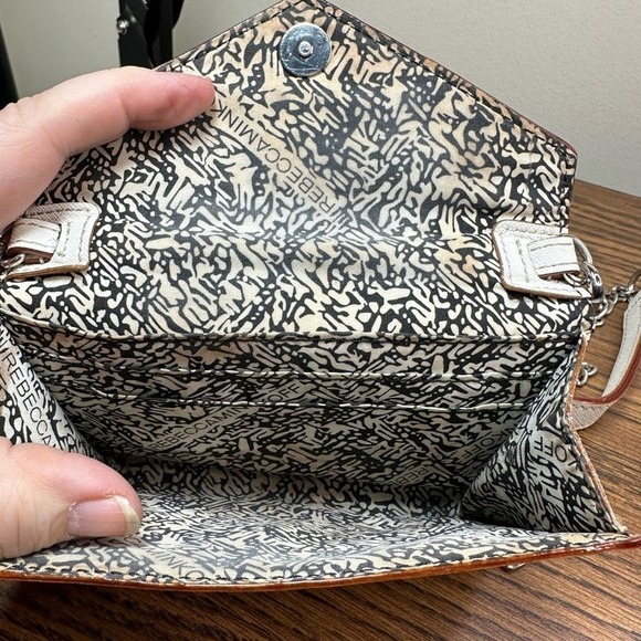 Studded Rebecca Minkoff White with Silver Hardware Clutch or Shoulderbag - Picture 10 of 11